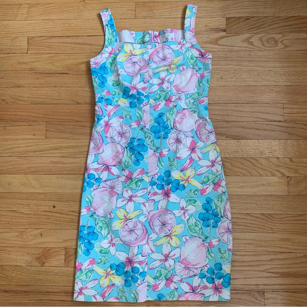 It Michaa Korean Luxury Brand Lily Pulitzer Inspired Fitted Knee Length Dress
